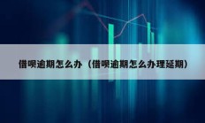 借唄逾期怎么辦（借唄逾期怎么辦理延期）