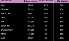 數據分析：哪個Meme幣持有者持倉信念更高