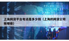 上海網(wǎng)貸平臺(tái)電話是多少錢（上海的網(wǎng)貸公司有哪些）