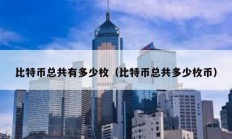 比特幣總共有多少枚（比特幣總共多少枚幣）