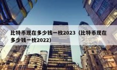 比特幣現(xiàn)在多少錢一枚2023（比特幣現(xiàn)在多少錢一枚2022）