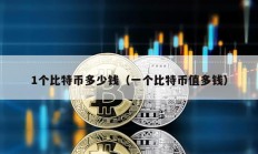 1個(gè)比特幣多少錢(qián)（一個(gè)比特幣值多錢(qián)）