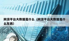網貸平臺大數據是什么（網貸平臺大數據是什么東西）