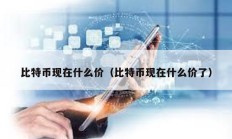 比特幣現在什么價（比特幣現在什么價了）