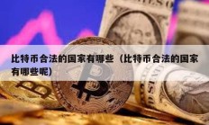 比特幣合法的國家有哪些（比特幣合法的國家有哪些呢）