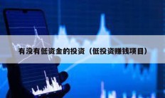 有沒有低資金的投資（低投資賺錢項目）