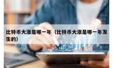 比特幣大漲是哪一年（比特幣大漲是哪一年發生的）