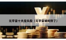 元宇宙十大龍頭股（元宇宙被叫停了）