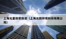 上海元量致世投資（上海元致環境科技有限公司）