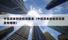 中信資本創業投資基金（中信資本創業投資基金有哪些）