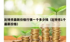 比特幣最新價(jià)格行情一個(gè)多少錢（比特幣1個(gè)最新價(jià)格）