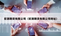 宏源期貨有限公司（宏源期貨有限公司地址）