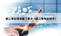 寶二爺比特幣賺了多少（寶二爺與比特幣）