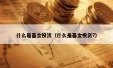 什么是基金投資（什么是基金投資?）