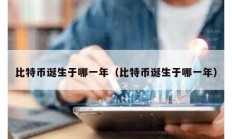 比特幣誕生于哪一年（比特幣誕生于哪一年）