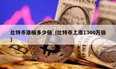 比特幣漲幅多少倍（比特幣上漲1300萬倍）