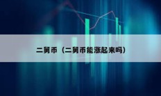 二舅幣（二舅幣能漲起來嗎）