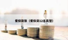 愛投資張（愛投資12名高管）