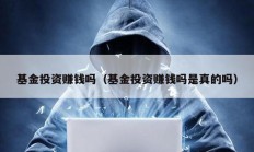 基金投資賺錢嗎（基金投資賺錢嗎是真的嗎）