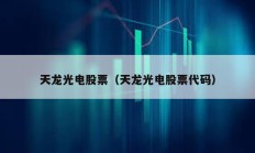 天龍光電股票（天龍光電股票代碼）