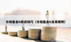 分級基金b投資技巧（分級基金b交易規則）