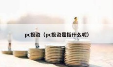 pc投資（pc投資是指什么呢）