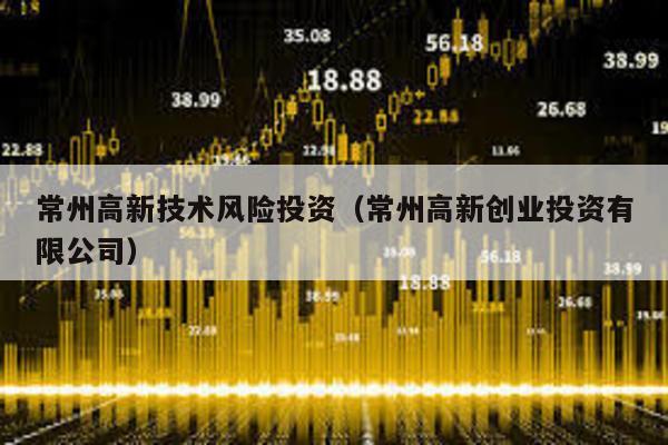 常州高新技術風險投資(常州高新創業投資有限公司)