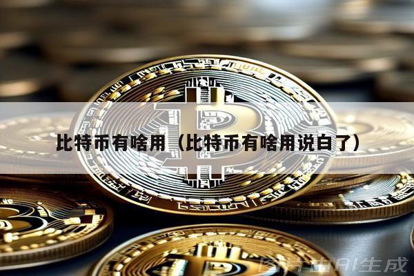 比特幣有啥用(比特幣有啥用說白了)