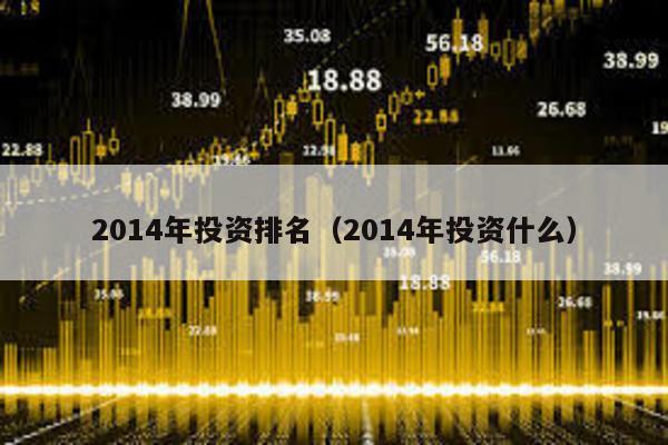 2014年投資排名(2014年投資什么)