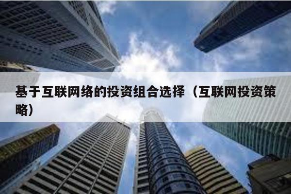基于互聯(lián)網(wǎng)絡(luò)的投資組合選擇(互聯(lián)網(wǎng)投資策略)