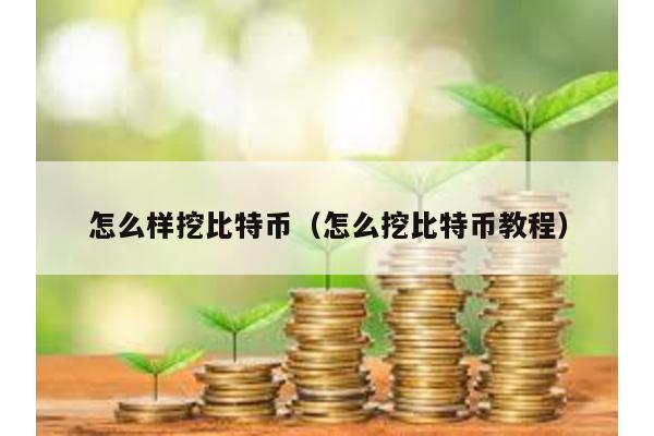 怎么樣挖比特幣(怎么挖比特幣教程)