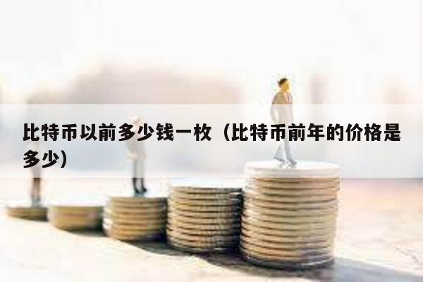 比特幣以前多少錢一枚(比特幣前年的價格是多少)
