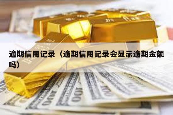 逾期信用記錄(逾期信用記錄會顯示逾期金額嗎)