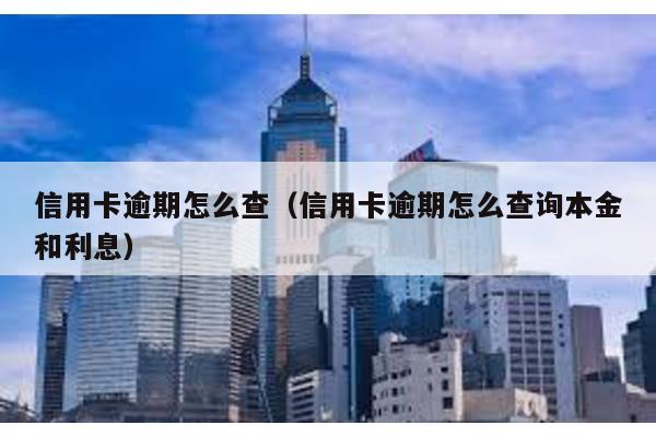 信用卡逾期怎么查(信用卡逾期怎么查詢本金和利息)