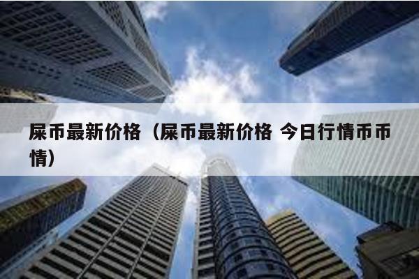 屎幣最新價格(屎幣最新價格 今日行情幣幣情)