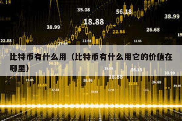 比特幣有什么用(比特幣有什么用它的價值在哪里)