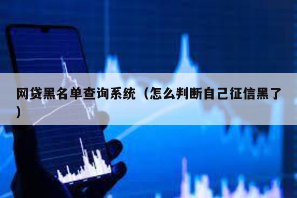 網(wǎng)貸黑名單查詢系統(tǒng)(怎么判斷自己征信黑了)