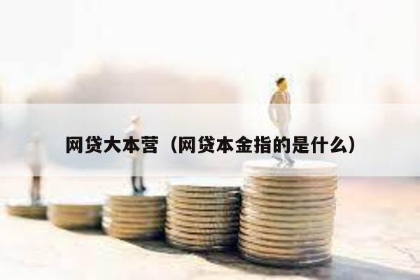 網(wǎng)貸大本營(網(wǎng)貸本金指的是什么)