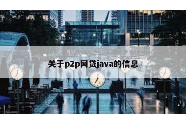 關于p2p網貸java的信息