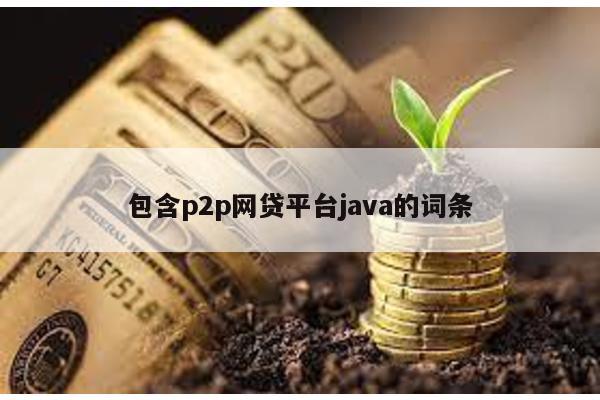 包含p2p網貸平臺java的詞條