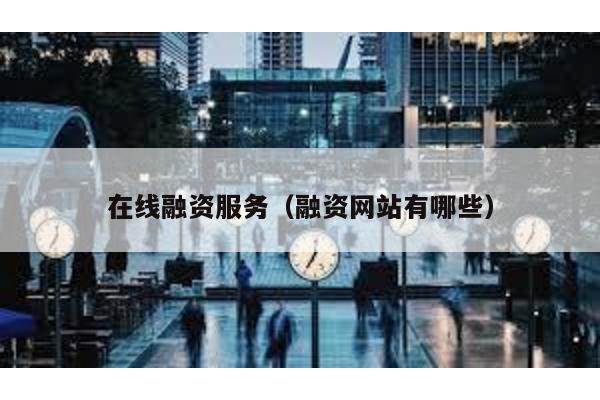 在線融資服務(融資網站有哪些)