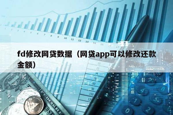 fd修改網貸數據(網貸app可以修改還款金額)