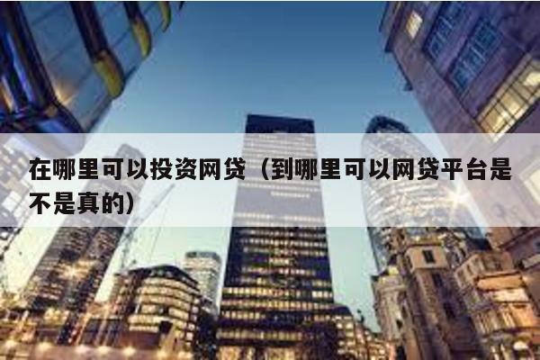 在哪里可以投資網(wǎng)貸(到哪里可以網(wǎng)貸平臺(tái)是不是真的)