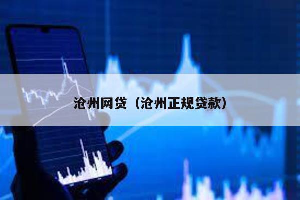 滄州網貸(滄州正規貸款)