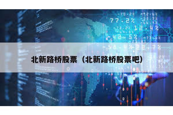 北新路橋股票(北新路橋股票吧)