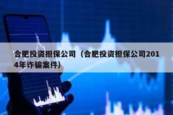 合肥投資擔保公司(合肥投資擔保公司2014年詐騙案件)