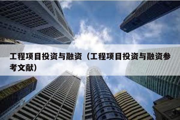 工程項(xiàng)目投資與融資(工程項(xiàng)目投資與融資參考文獻(xiàn))