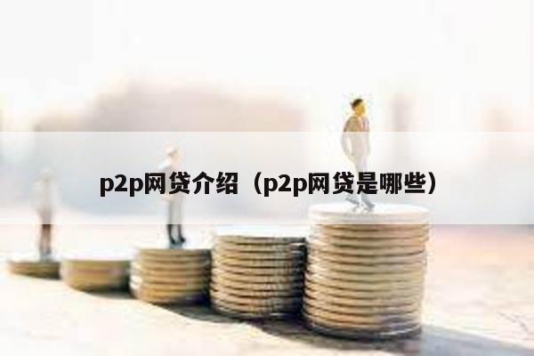 p2p網貸介紹(p2p網貸是哪些)